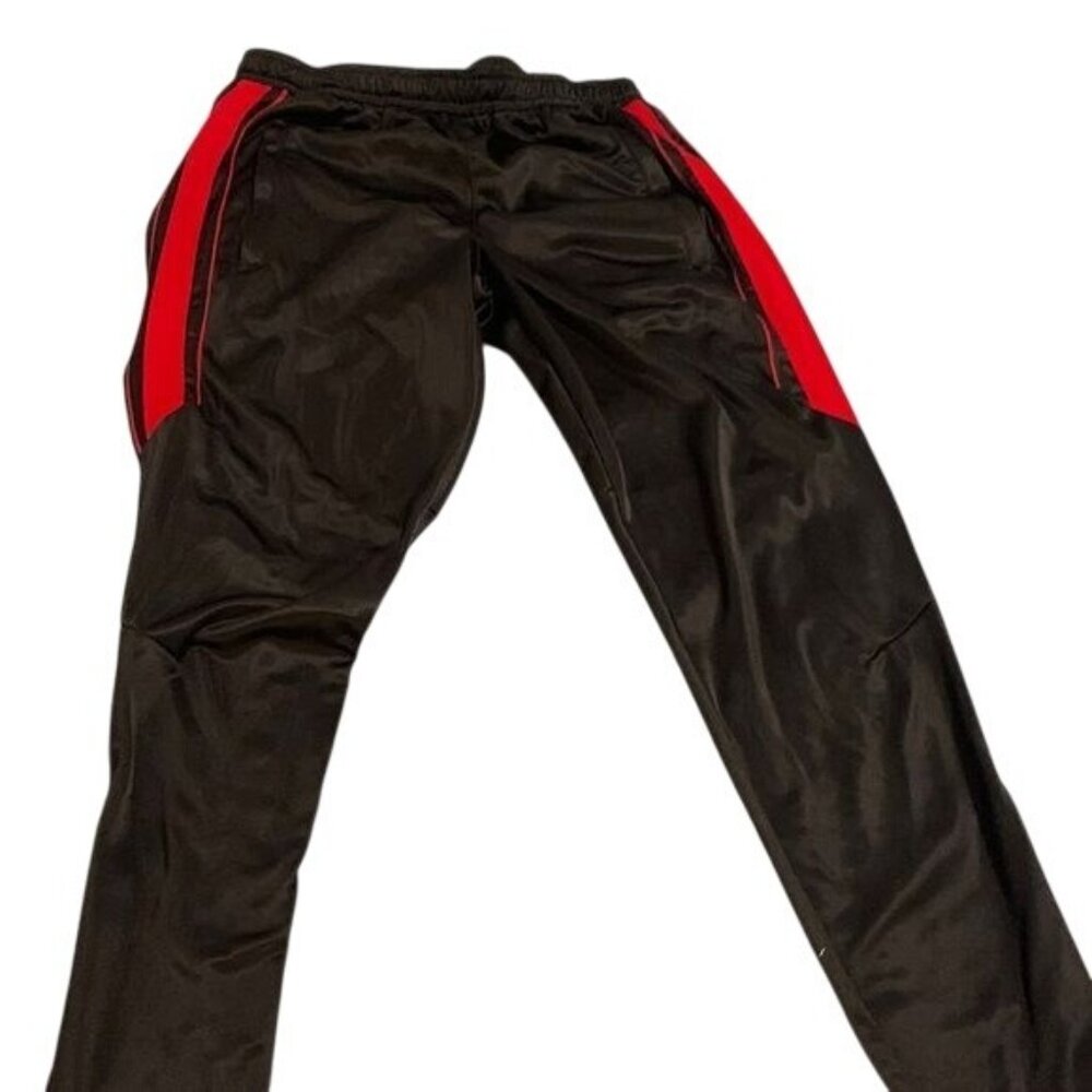 Mike Mens Black & Red Track Pants Size L